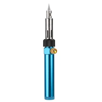 

Blue Cordless Welding Pen Burner Butane Gas Blow Torch Soldering Solder Iron Gun Adjustable Flame Solder Welding Repair Tool