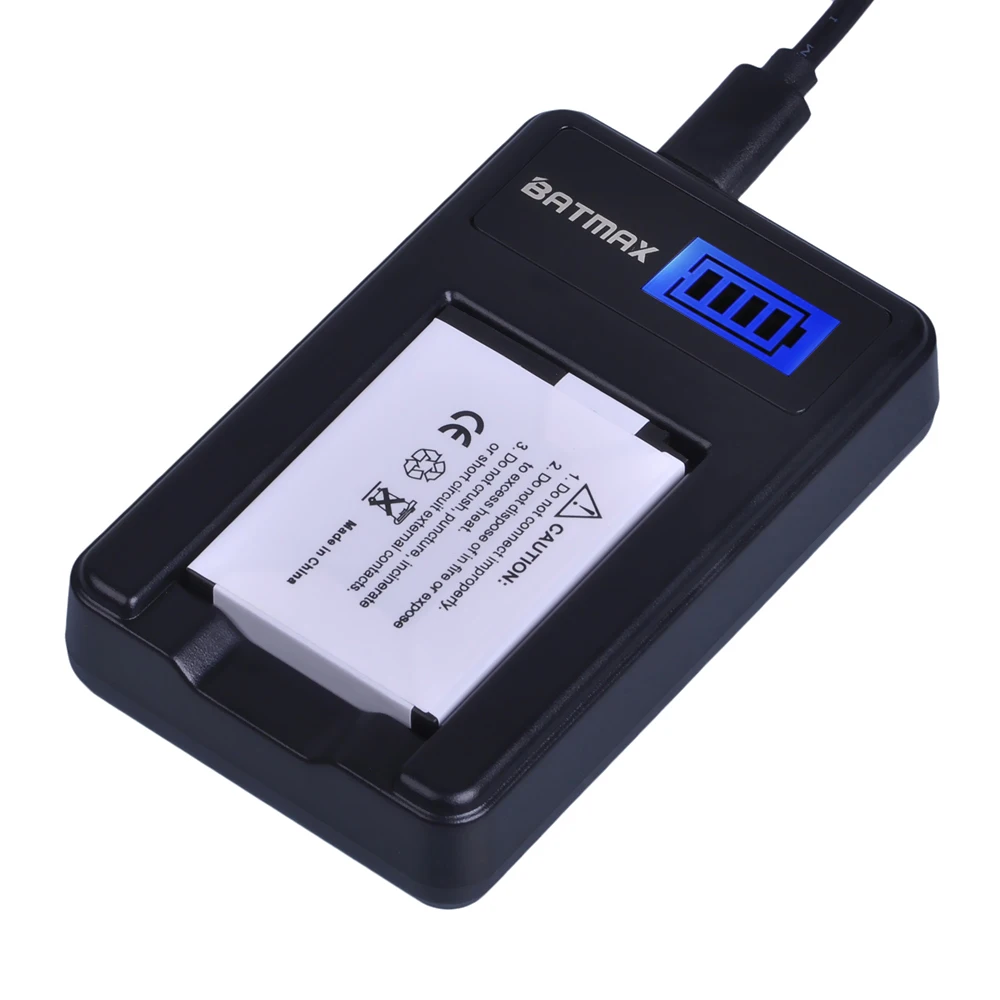 Батарея для камеры Batmax 4 шт. EN EL12 + ЖК Зарядное устройство USB Nikon Coolpix S9700 S9500 S9400 S9300