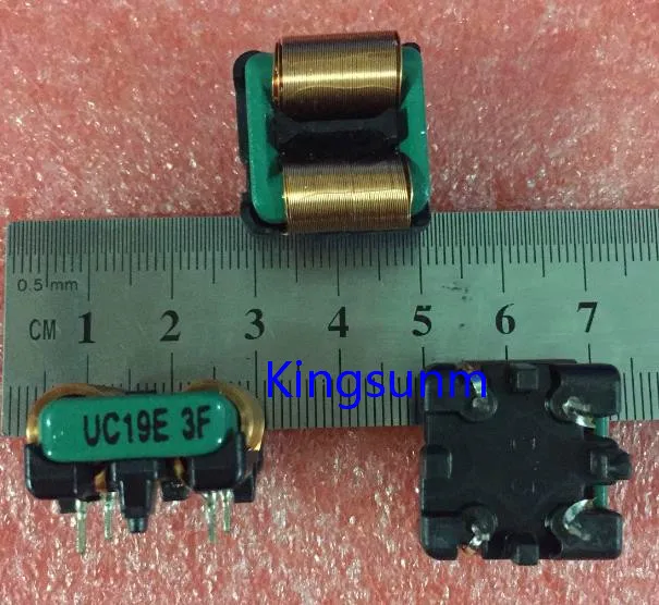 

Free shipping 10pcs Square ring common mode green ring flat copper wire screen UC19E 2X10MH 20X20MM