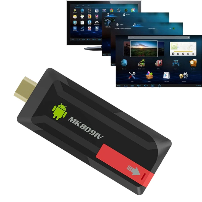 Upgrade 4K MK809IV TV Dongle Stick RK3229 Android TV Box Quad Core 2G 16G Mini PC WiFi Android TV Stick Support 4K