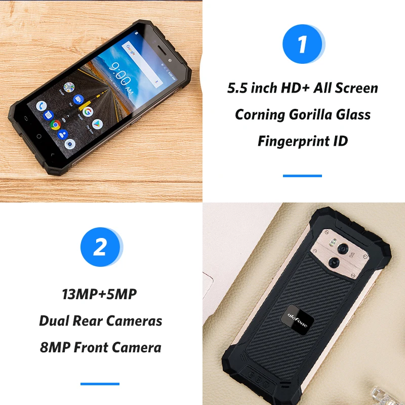 Ulefone Armor X2 IP68 Waterproof Mobile Phone Android 8.1 5.5\ Ulefone Armor X2 IP68 Waterproof Mobile Phone Android 8.1 5.5\