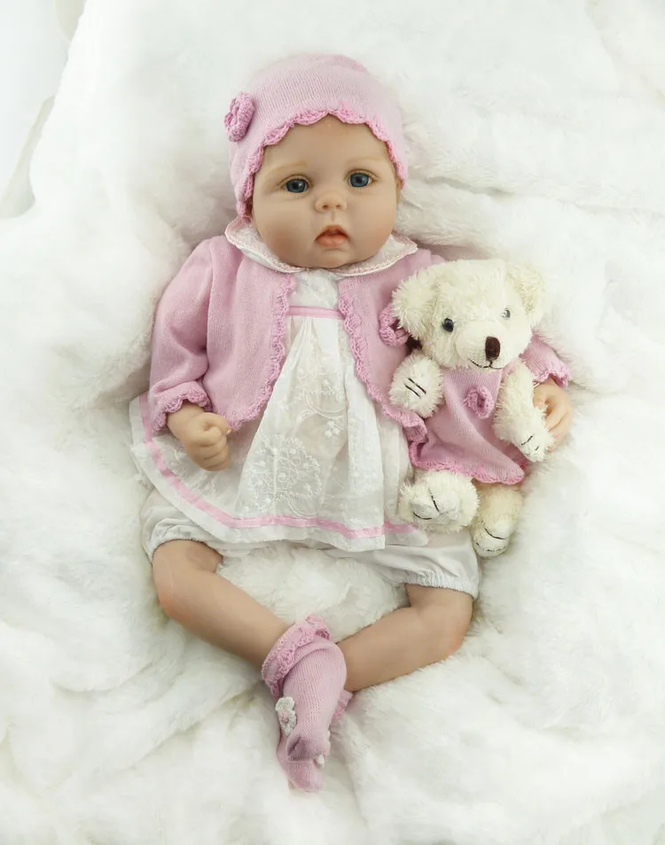 NPK 55 см мягкая настоящая сенсорная ткань, мягкий силиконовый виниловый Реборн, Детская кукла, игрушка для девочек и мальчиков, куклы для новорожденных, bebes Reborn Doll