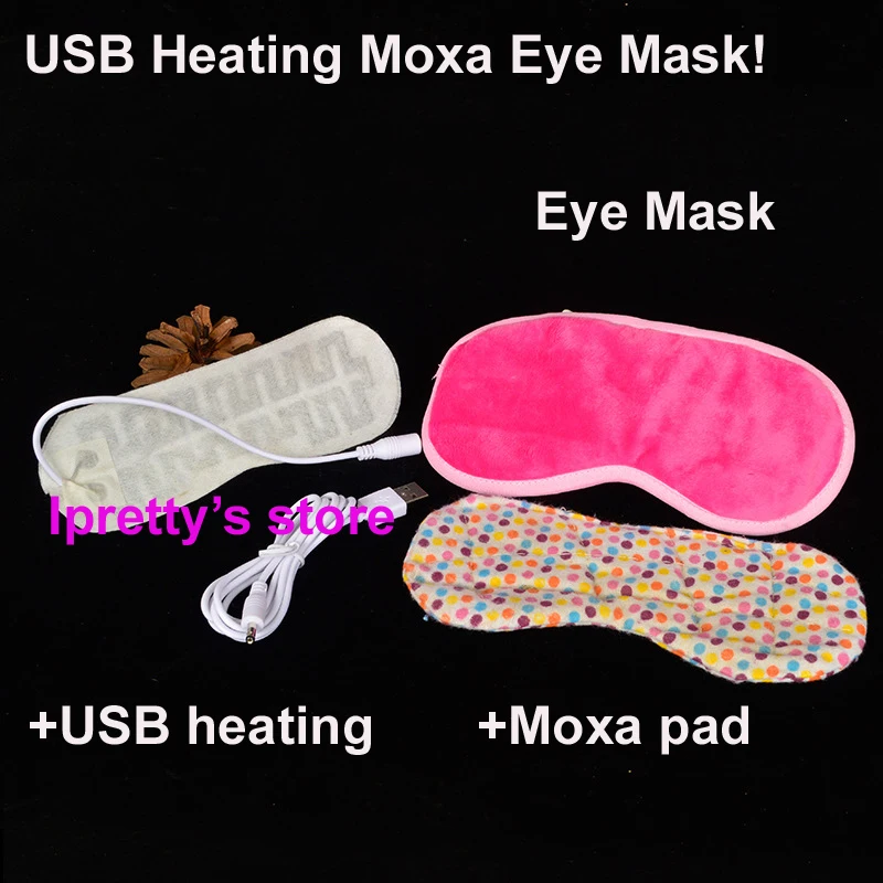 USB heating moxa massage eye mask Remove Dark Circles Sleeping Warm