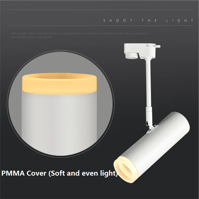 85-265Vac input 3-20W LED surface mounted ceiling lamp , 360 degree rotatable COB spot lamp with PMMA shiled,led track light 85-265Vac input 3-20W LED surface mounted ceiling lamp , 360 degree rotatable COB spot lamp with PMMA shiled,led track light