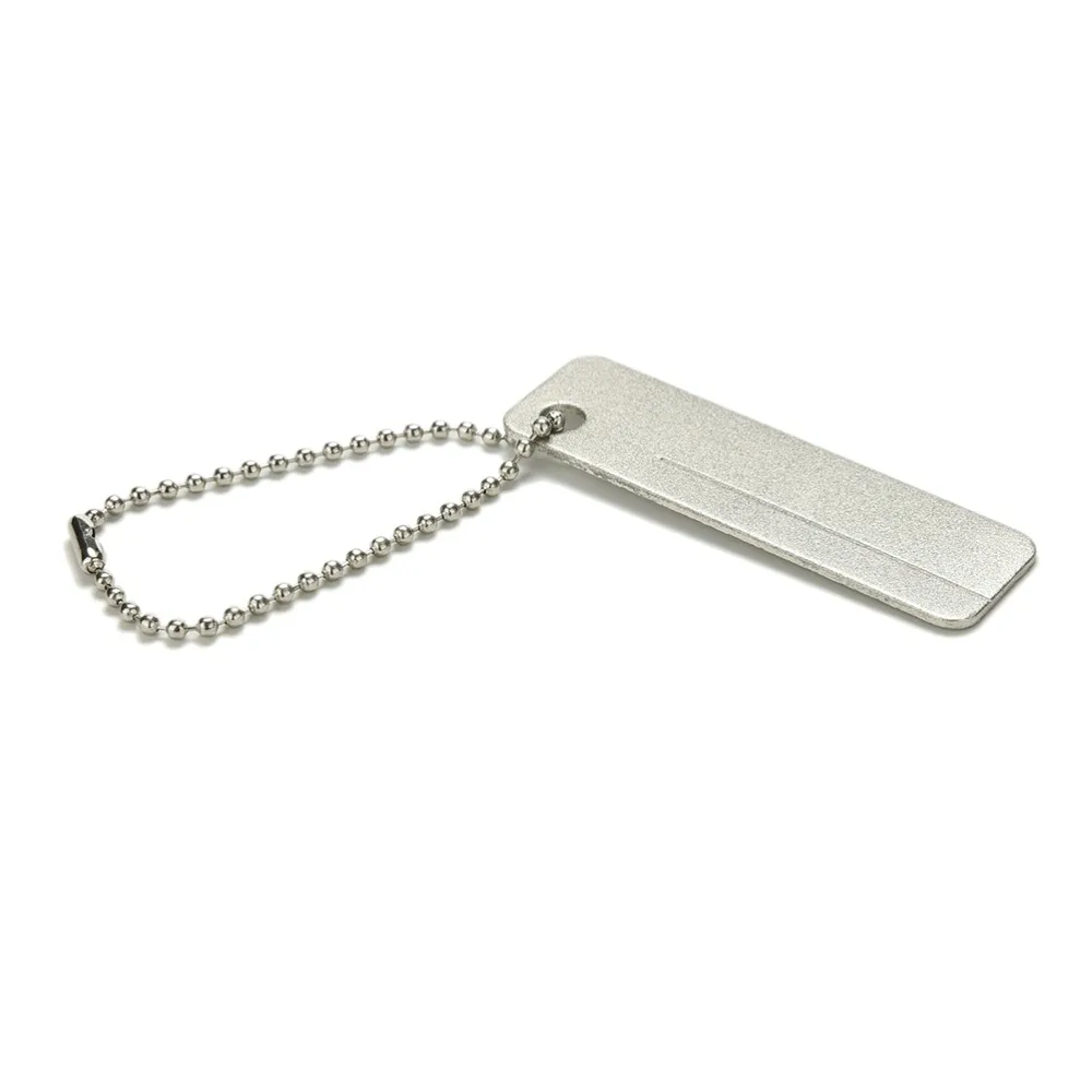 

New Outdoor Camping Tool EDC Pocket Diamond Stone Sharpener Keychain for Knife Fish Hook Finger Nail File