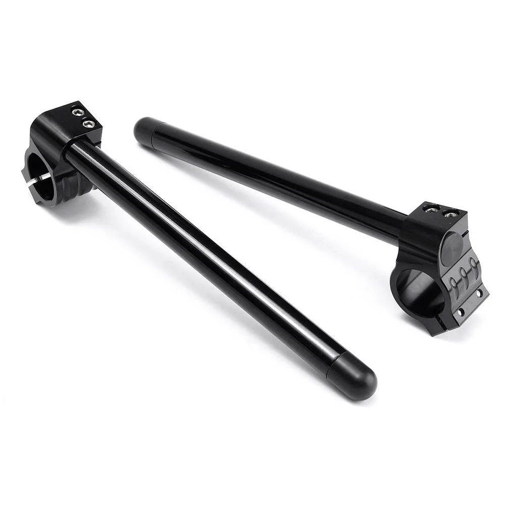 

1 Pair Motorcycle Durable Accessories For Cafe Racer Universal Car Clip-on Tube For 35mm Fork Handgrip Handle Bars Portable