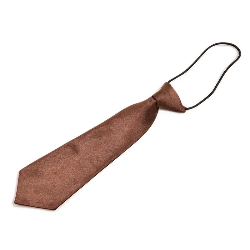 Галстук для мальчика, детский, школьный, Свадебный галстук для мальчика, галстук на шею, эластичный, однотонный, с пятнами - Цвет: 4