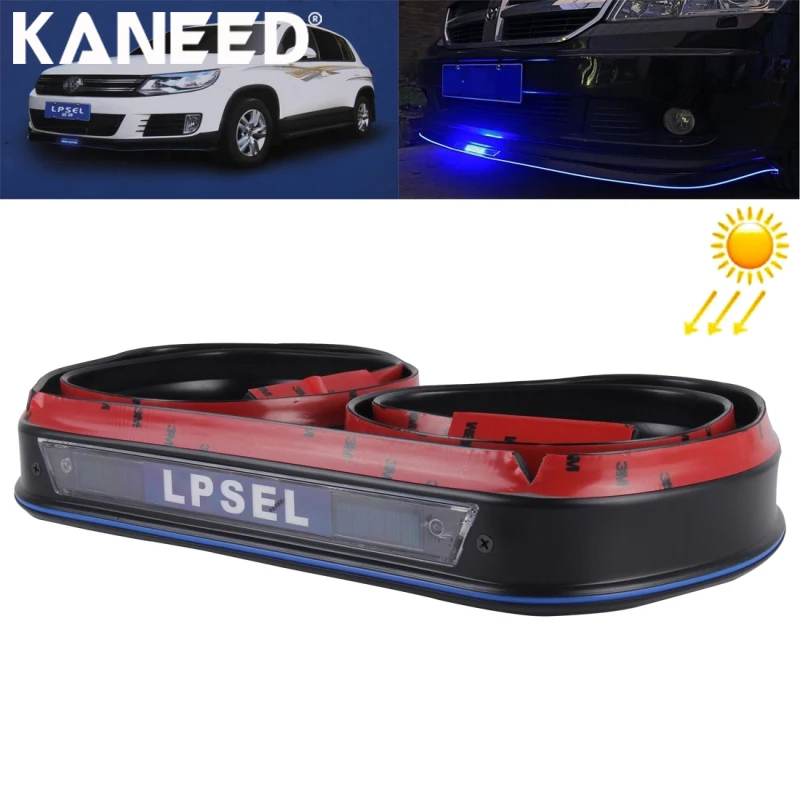 

Car Anti-wiping Strip KANEED Solar Car Anti Collosion Light Light Voice Control 2.4m Car Bumper Spoiler Luminous