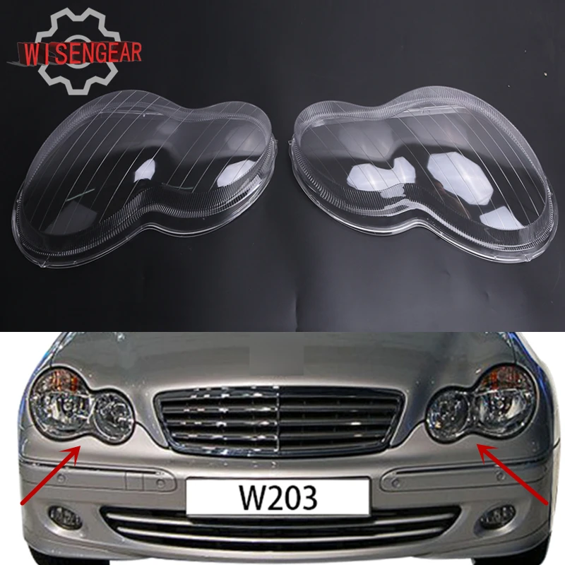 Car Light Headlight Housing Lens Shell Cover Lamp Assembly For Mercedes
