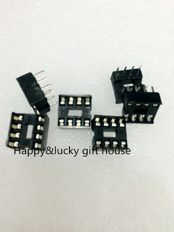 

Free shipping!hot sale!DIP-8 socket, square hole seat,IC Block, 8P socket, the chip base