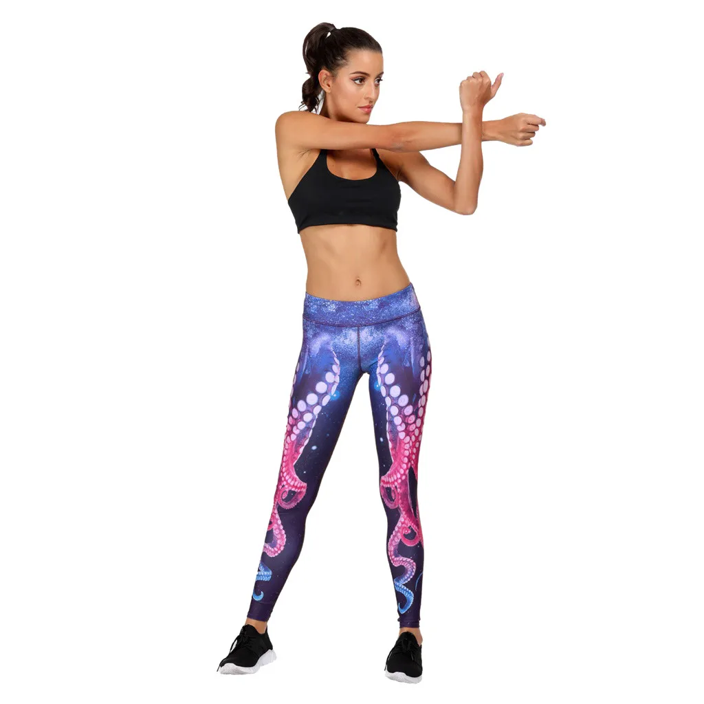 

Sports Women Running Yoga Pants Sportswear Fitness High Waist Leggings Exercise Gym Compression Tights Pants Trousers 2.0#