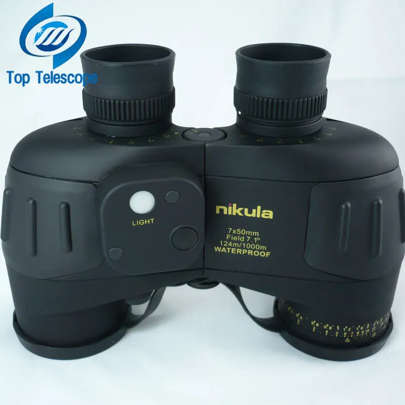 Nikula 7x50 W18 Military Powerful Binoculars Range Finder Night Vision Outdoor Navy Telescope Rangefinder And Compass Waterproof