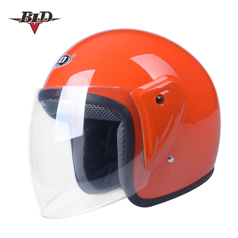 Чоппер мотоциклетные шлемы Спорт на открытом воздухе мужчины и женщины черный Мотокросс открытый шлем половина шлемы для продажи - Цвет: 12