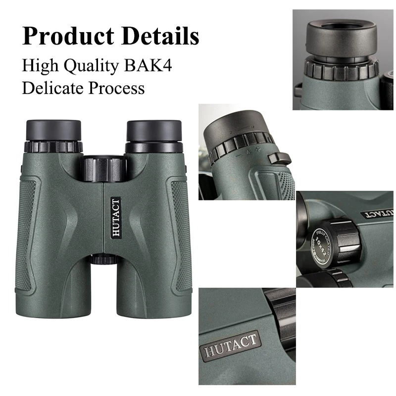 HUTACT مناظير للصيد أداة 10x42 Binoculo يده تلسكوب المهنية Telescopio BAK4 البصرية الطيور مشاهدة الحفل