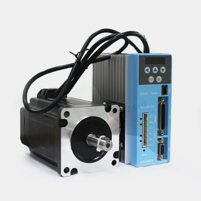 Nema34 2 Phase 86 Digital Hybrid Servo Stepper Motor 4.5Nm and AC/DC Driver With 3M Encoder Cable Nema 34 Cnc Kits | Обустройство
