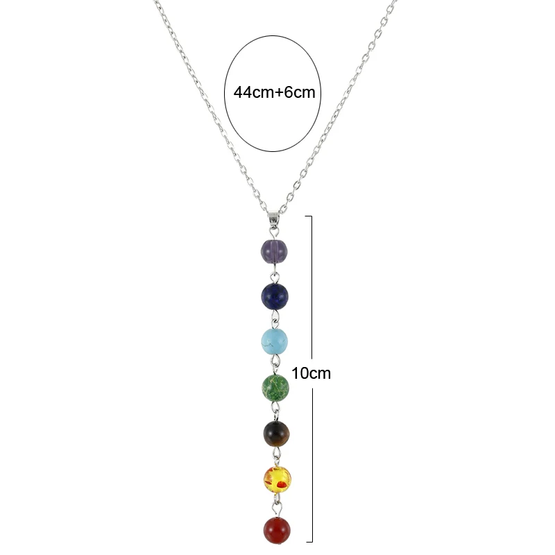 Title 1, Natural stone colorful beads pendant
