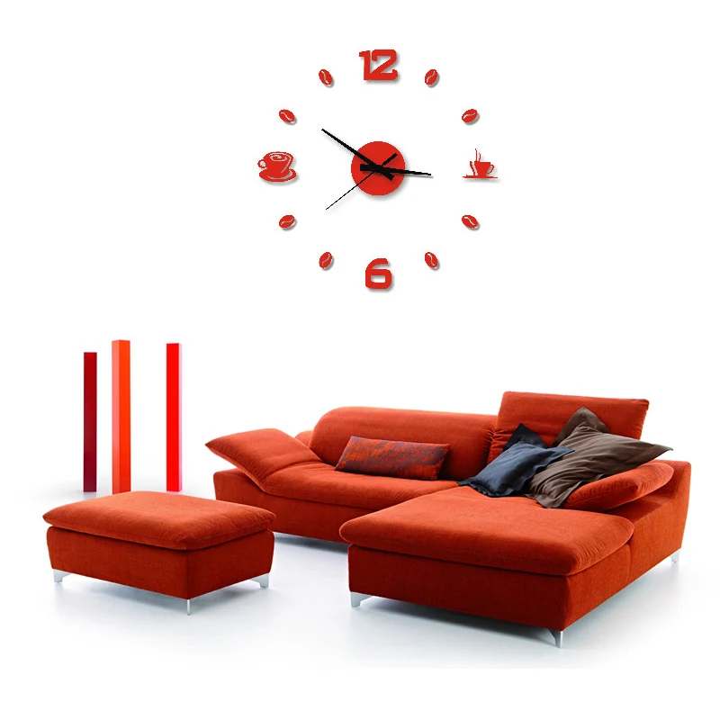 Buy DIY self adhesive wall clock sticker digital large