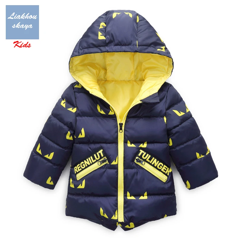 Liakhouskaya, бренд года, новая модная зимняя куртка для мальчика на утином пуху, одежда для детей с милым принтом летучей мыши, верхняя одежда, толстовки
