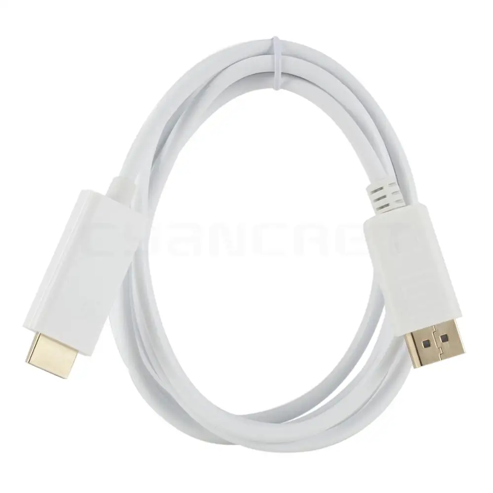 Video Cable Displayport DP to HDMI Port Cable 1.8M Male-Male Transmits HD Video for Computer TV Monitor Projector Support 1080P Video Cable Displayport DP to HDMI Port Cable 1.8M Male-Male Transmits HD Video for Computer TV Monitor Projector Support 1080P