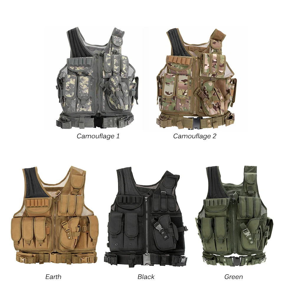 Tactical Vest Men Military Hunt Breathable Army Clothes For Hunter Body Molle Armor Outdoor Jungle Equipment 5 Color | Спорт и