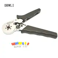 Hexagonal Crimper Plier LXC8 6-6 Self-adjusting Crimping Tools for 23 - 10 AWG Similar to 0.25 - 6 mm2 Cable End-sleeves Ferrule