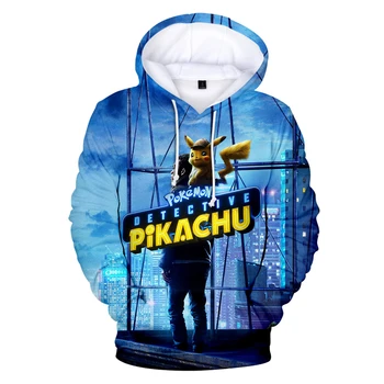

Pikachu 2019 New 3D Hoodies Sweatshirt Hip Hop Anime Women/Men Popular Clothes Casual Hot Sale Hooded