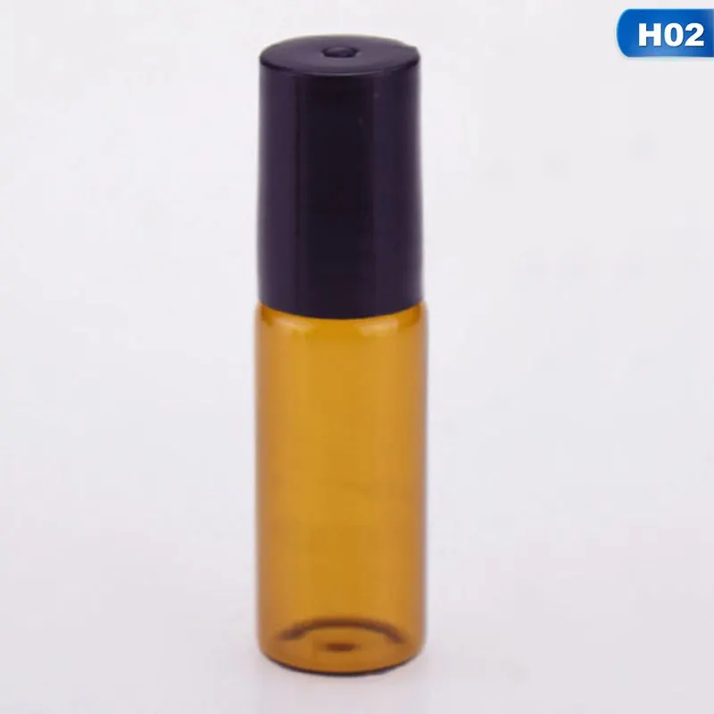 1 шт. 3ML5ML10ML Янтарный рулон на роликовой бутылке для эфирных масел многоразового флакона духов дезодорант контейнер со стальной шаровой головкой