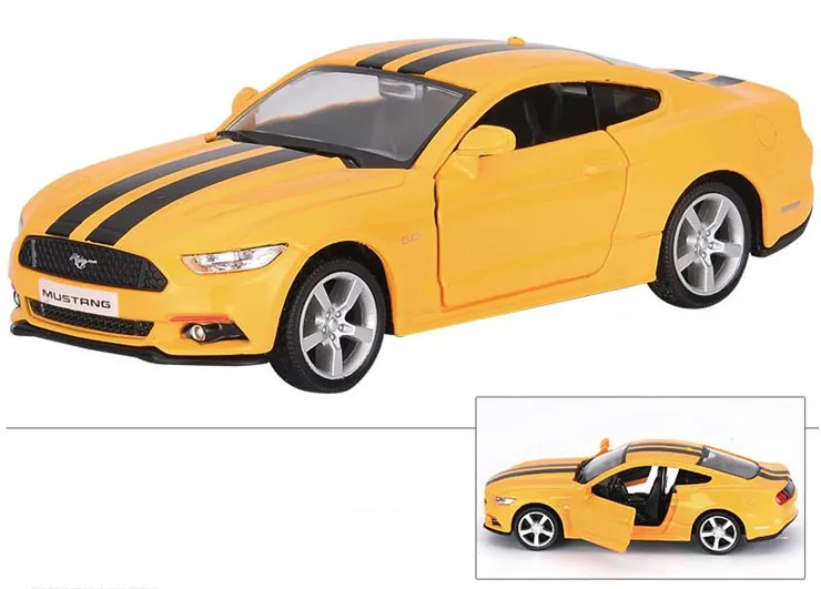 Ford Mustang GT, модель автомобиля из 1:36 сплава, литые под давлением металлические игрушки, детские развивающие игрушки