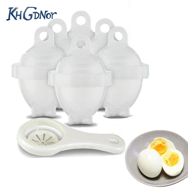 Egg Cooker - Hard Boiled Eggs Without The Shell, 6 Egg Cups,non Stick  Silicone Boiled Steamer Eggies