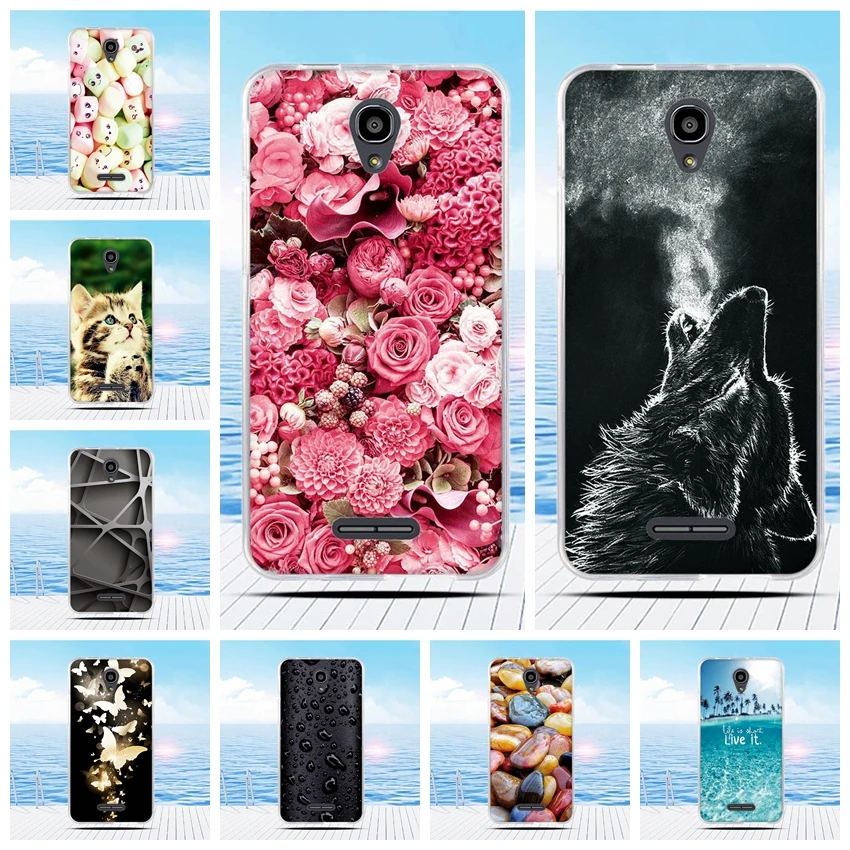 Чехол для Alcatel Pop 4 Plus + 5 &quotOT5056 чехол с 3D рельефным рисунком задняя крышка из ТПУ