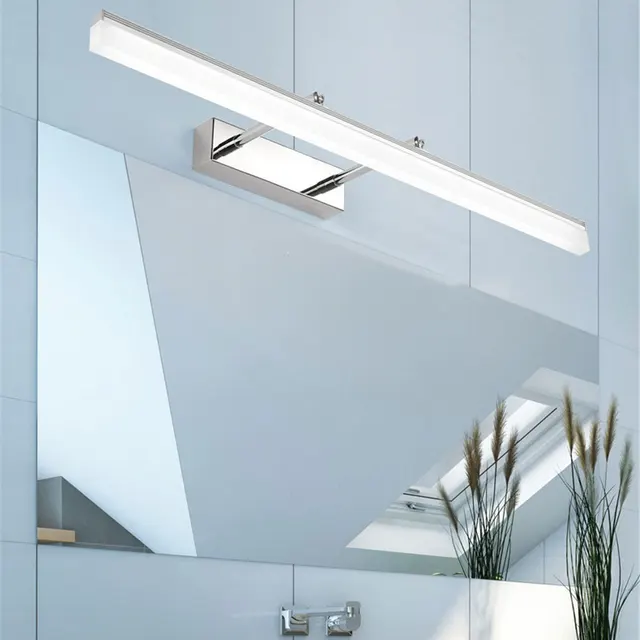 LED 심플 모던 방수 김서림 방지 개폐식 거울 헤드라이트