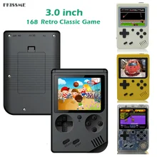 Детский ретро мини карманный портативный игровой плеер 3,0 дюймов 8 бит встроенный 168 классические игры видео портативная игровая консоль