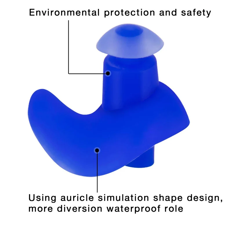 Беруши для плавания зажим для носа окружающей среды Мягкая силиконовая подводная водяная пыль-Proof беруши для взрослых детей пловец инструмент