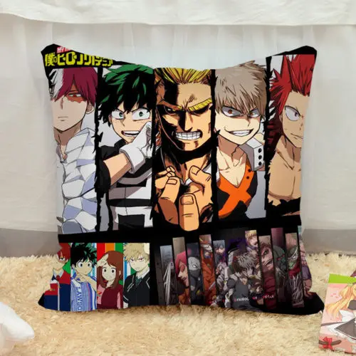 16 "Мой герой Academy Izuku Midoriya диванная подушка под спину чехол домашний декор| |