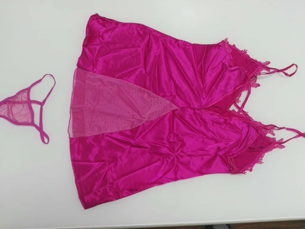 Сексуальное нижнее белье фиолетовое платье Babydoll Ночная одежда для сна один