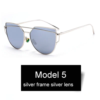 Изысканная двухслойная металлическая оправа, солнцезащитные очки es для женщин, фирменный дизайн, зеленый нефрит, носоупоры, кошачий глаз, женские солнцезащитные очки UV400 - Цвет линз: silver lens