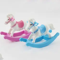 Маленькая пластиковая кукла интимные аксессуары лошадка качалка Модель Декор миниатюрные фигурки ролевые игры игрушка кукольный домик