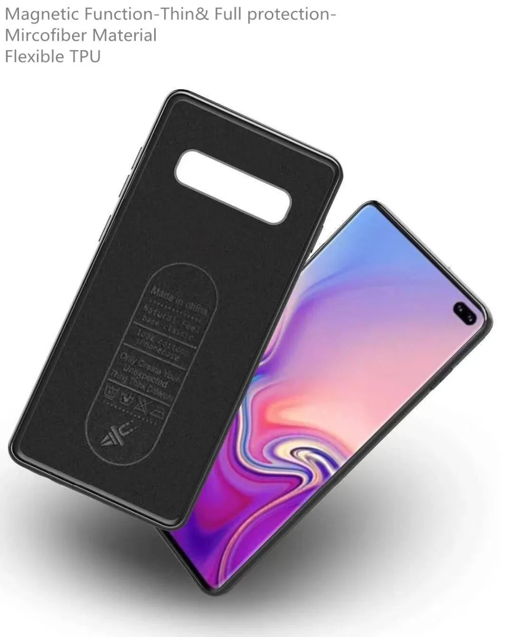 Магнитный автомобильный чехол держатель для Samsung Galaxy S10e S10 Plus ТПУ силиконовый S9 / s9