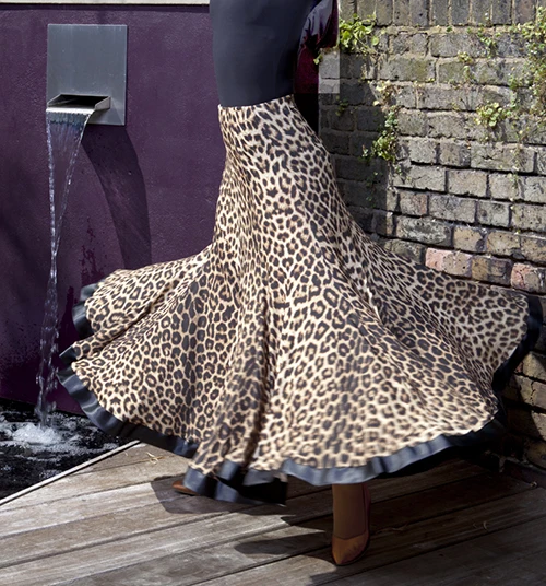 leopard flamenco ballroom dance dress skirts flamenco skirts latin