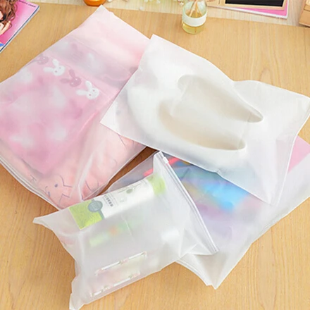 storage bag bags travel organizer underwear clothes waterproof zip translucent 1pcs socks portable thicken 3pcs cosmetic seal shoe clear lot