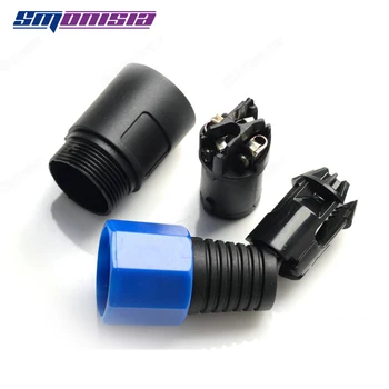 

10pcs-500pcs Four Core Professional Speaker Audio Plug Swiss Blue Jack With Tail