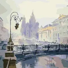 21089 Снежный город-DIY Рисование по номерам