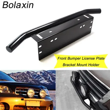 

New Bolaxin Car Black Front Bumper License Plate Bracket Mount Holder for Off-Road Lights & LED Work Lamps & LED Lighting Bars