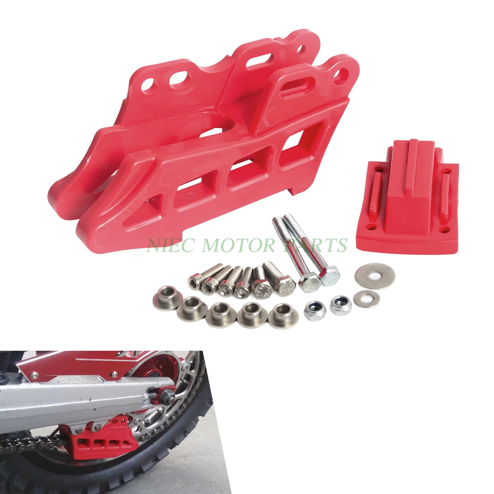 Защита направляющей цепи мотоцикла для Yamaha YZ125 YZ250 2005 2019 YZ250F YZ450F 2003 WR250F WR450F
