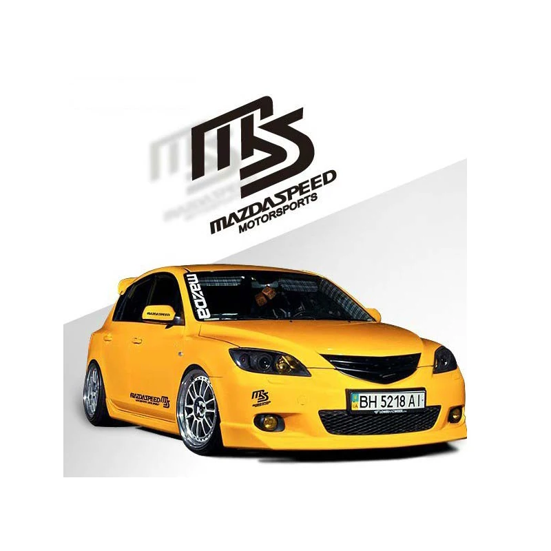 

14*12cm Car Sticker MS SPEED MAZDASPEED Sticker Personalized Styling for Mazda 3 Mazda 6 Mazda cx5 2018