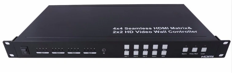 4x4 бесшовная HDMI матрица и 2x2 видеонастенный контроллер видео дисплей|display hdmi|display