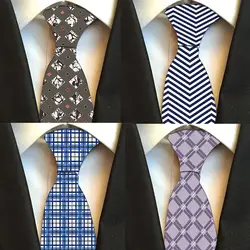 2019 новые модные аксессуары галстук высокое качество 8 см мужские галстуки для костюма деловые Свадебные повседневные полосатые подарки