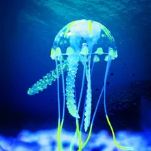 Светящиеся искусственные Медузы аквариумные силиконовые искусственные водные растения водный пейзаж Декор аквариумные украшения Аксессуары