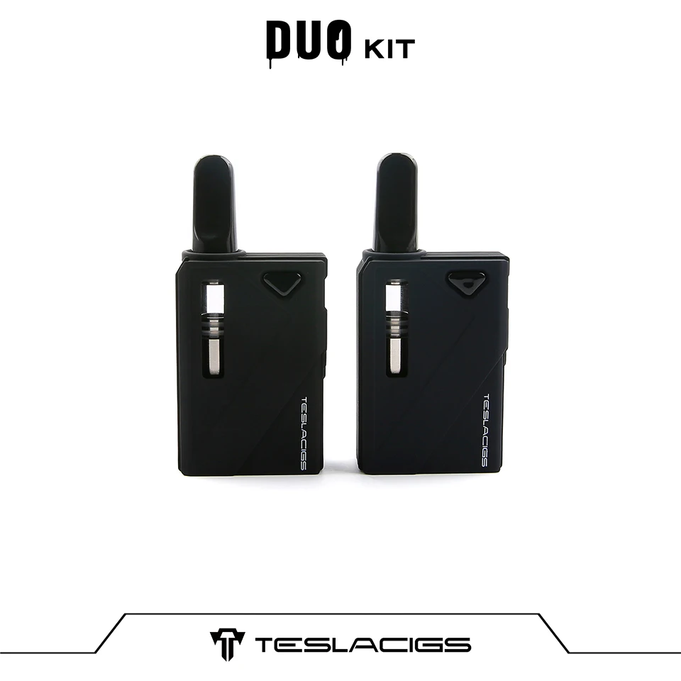Новый оригинальный Tesla Mini DUO CBD набор восковой со встроенной батареей 500 мАч с 2.0ohm