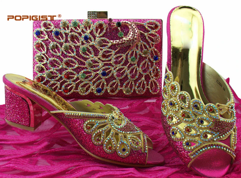 Sac Mariage Africain Black gold Chaussures Arrivée Couleur Femmes silver De Avec Fuchsia Nigérian Ensemble Blue Italiennes Et fuchsia Nouvelle purple Assorti royal FIBx8qwwS